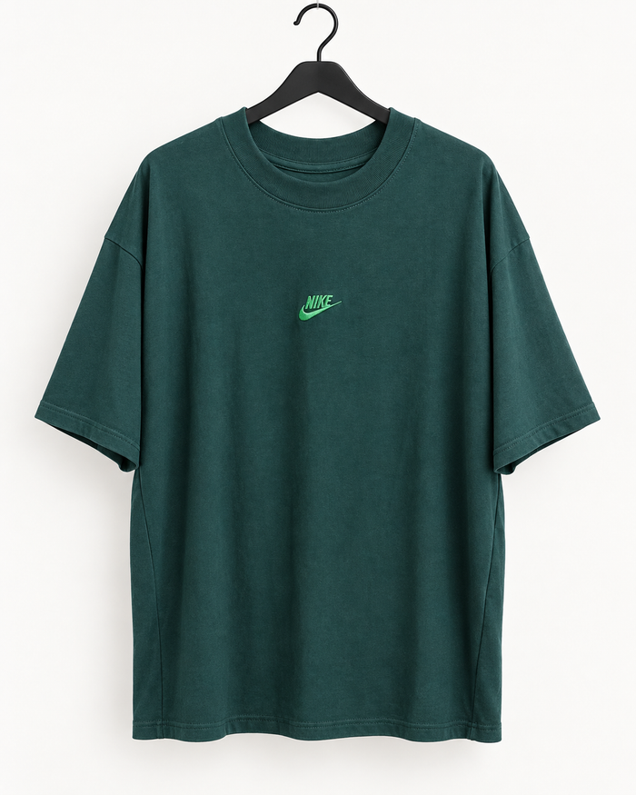 Playera oversized, Verde oscuro