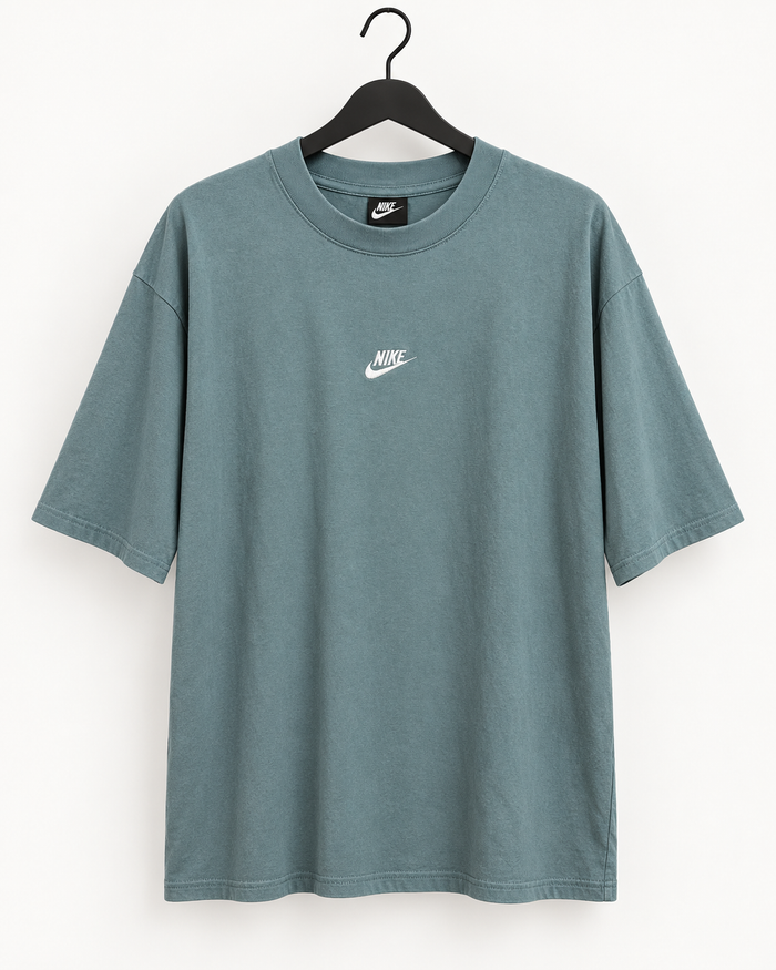 Playera oversized, Azul